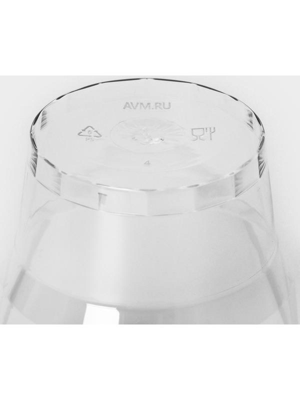 Стакан «Кристалл», 200 мл, с металлизированными каемками, цвет прозрачный, 6 шт/уп