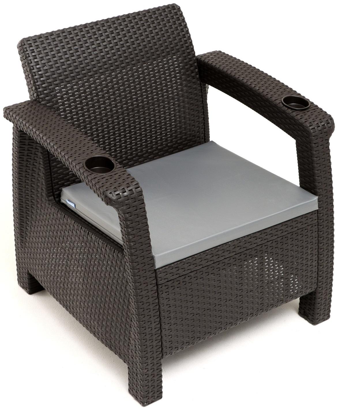 Подушка для дивана Альтернатива 53,5 х 49 х 5, серая