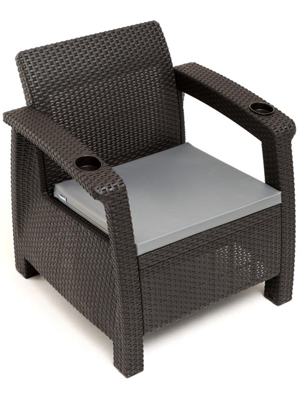 Подушка для дивана Альтернатива 53,5 х 49 х 5, серая