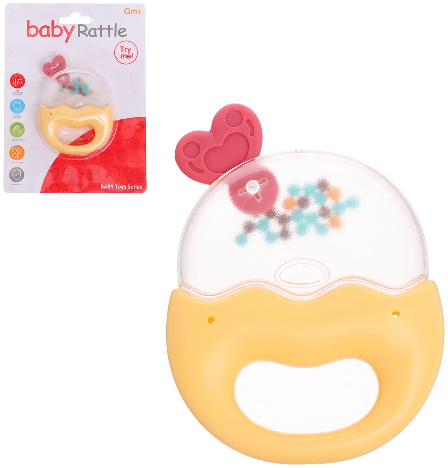 Погремушка детская «Леденец», с прорезывателем для зубов