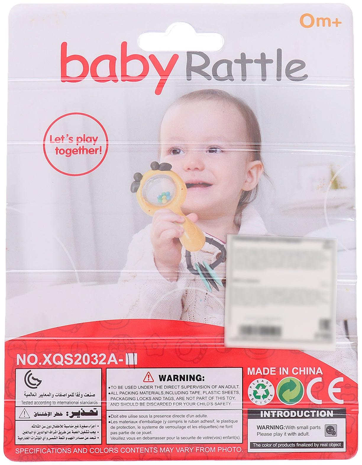 Погремушка детская «Леденец», с прорезывателем для зубов