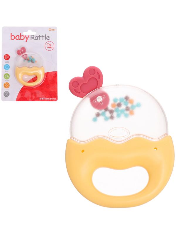 Погремушка детская «Леденец», с прорезывателем для зубов