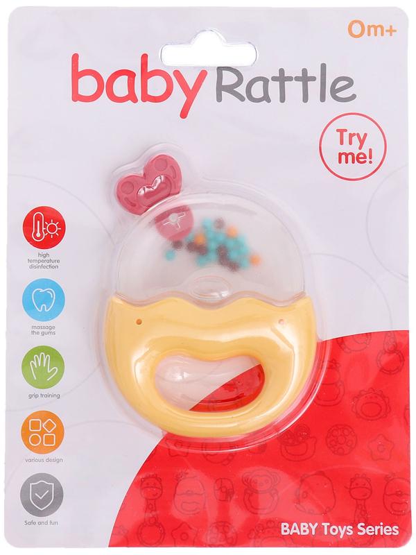 Погремушка детская «Леденец», с прорезывателем для зубов