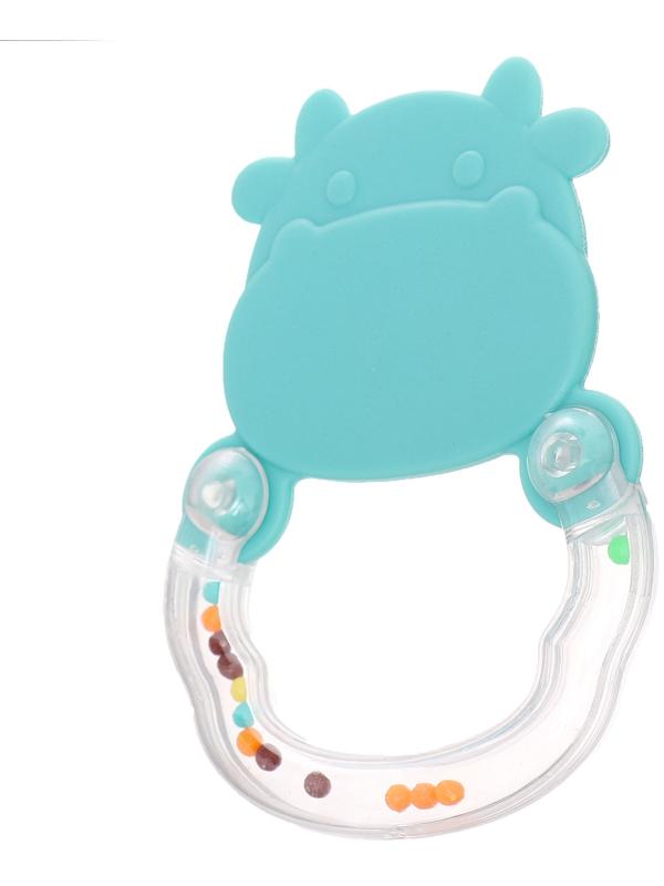 Погремушка детская «Бычок», с прорезывателем для зубов