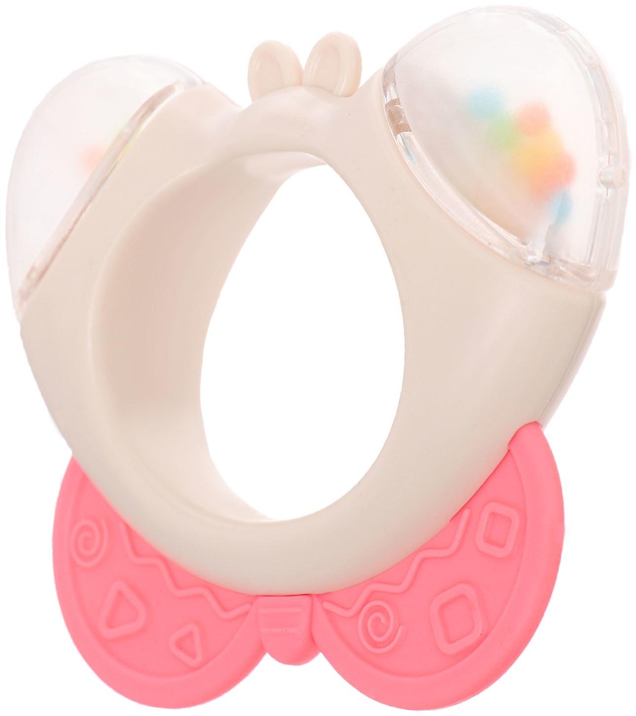 Погремушка «Бабочка», с прорезывателем