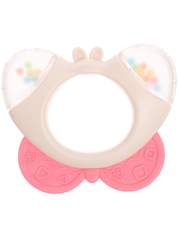 Погремушка «Бабочка», с прорезывателем