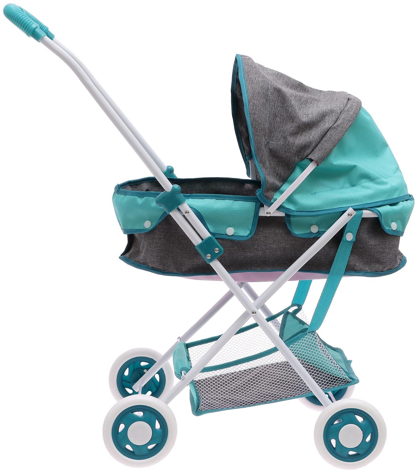 Коляска для кукол «Прогулка», универсальная, с корзиной