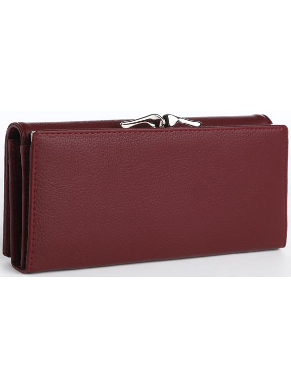 Кошелёк на магните, цвет бордовый