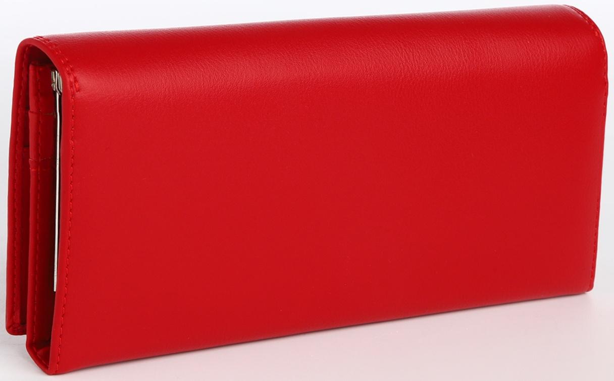 Кошелек жен 04-01-01, 18,5*4*9 см, 4 отд, отд/рамка, д/карт, д/монет, на магнитах, красный