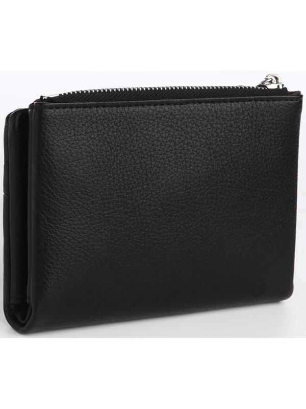 Кошелек жен 10-06-01, 13,5*2,5*9,5 см, 1 отд, 1 н/к, д/карт, д/монет, на магните, черный