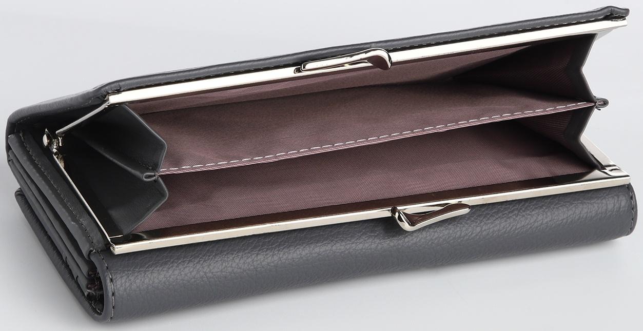 Кошелек жен 03-01-01, 18,5*4*9 см, 4 отд, 2отд/рамка, д/карт, д/монет, на магнитах,