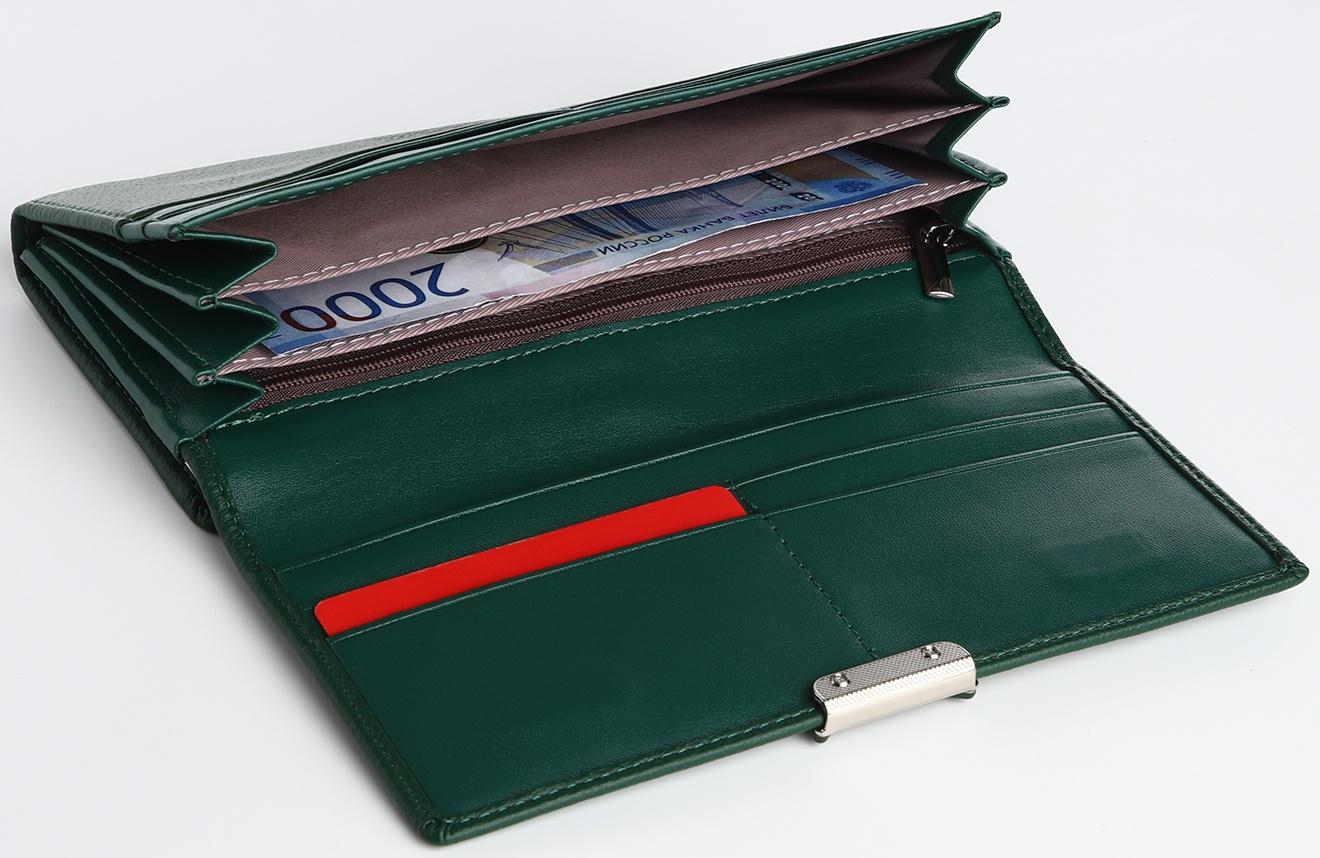 Кошелек жен 03-01-01, 18,5*4*9 см, 4 отд, 2отд/рамка, д/карт, д/монет, на магнитах,