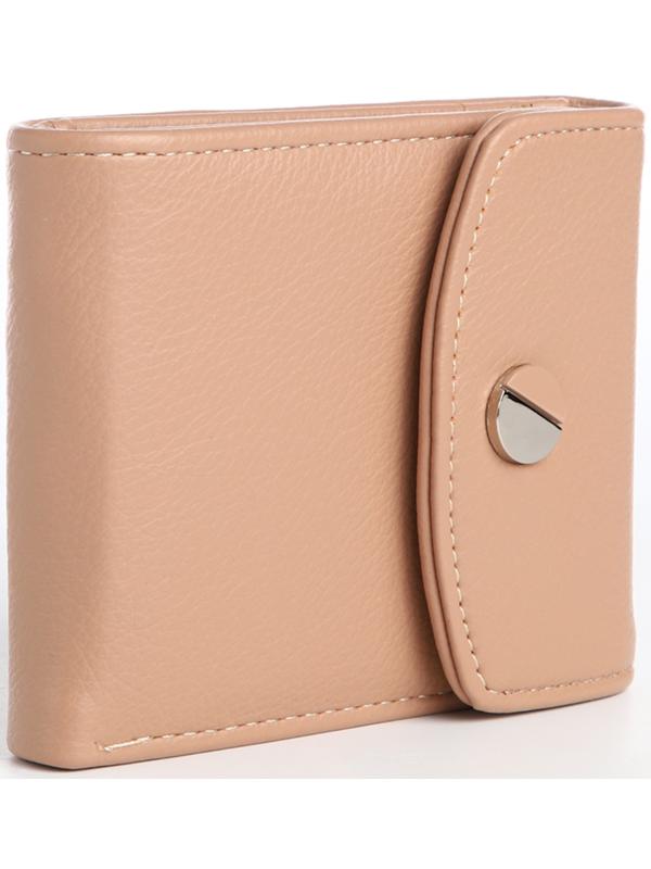 Кошелек жен 10-01-01,  11*2,5*9,5 см, 2 отд, д/карт, д/монет, на магните, бежевый