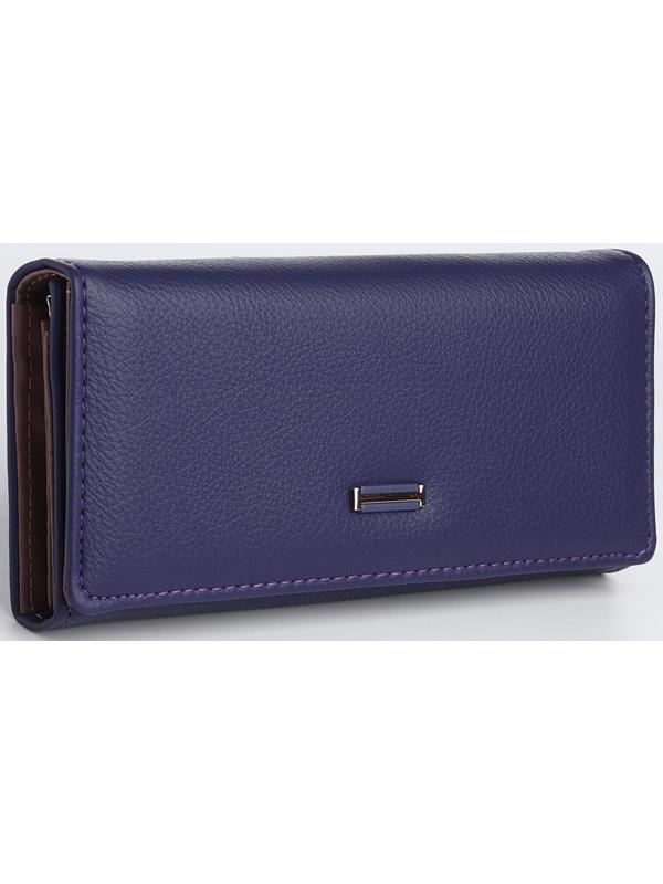 Кошелек жен 04-01-01, 18,5*3*9 см, 4 отд, отд/рамка, д/карт, д/монет, на магните, фиолет