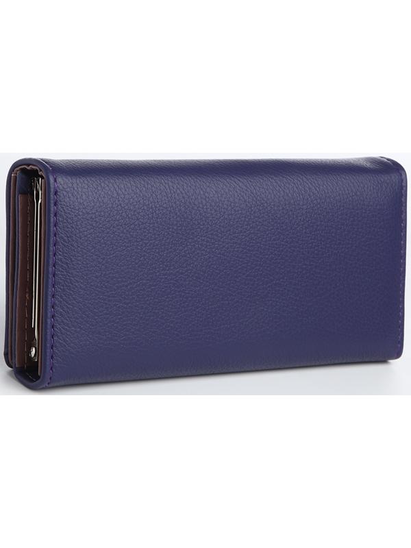 Кошелек жен 04-01-01, 18,5*3*9 см, 4 отд, отд/рамка, д/карт, д/монет, на магните, фиолет