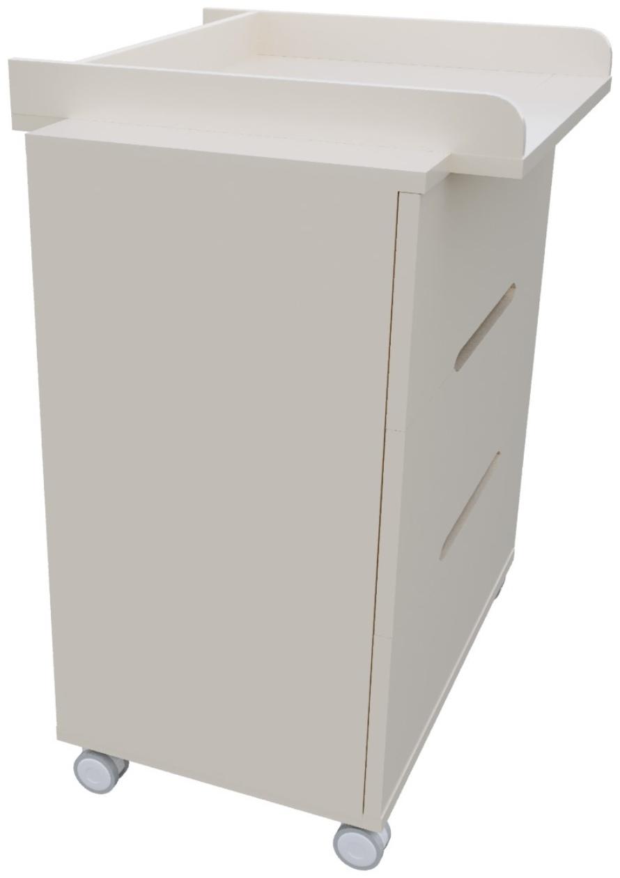 Комод пеленальный Anniken ЕCCO (МДФ) 800/3, белый стойки белые