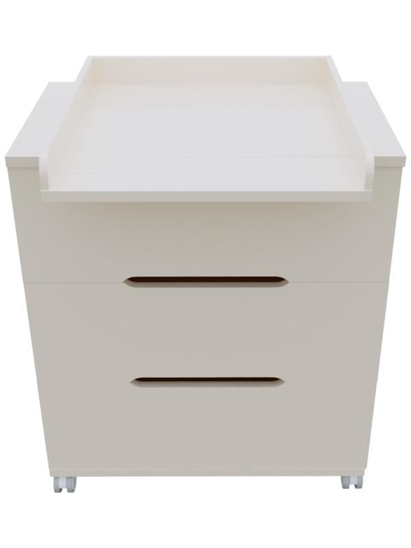 Комод пеленальный Anniken ЕCCO (МДФ) 800/3, белый стойки белые