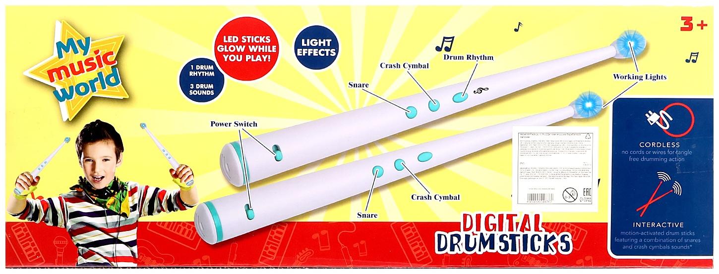 Электронные барабанные палочки «Рокстар», звуковые, световые эффекты