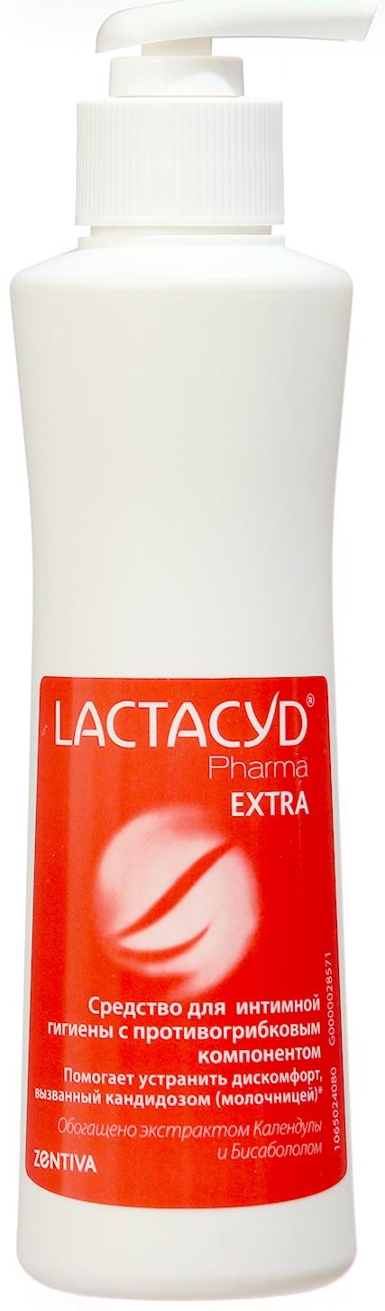 Средство для интимной гигиены Лактацид Фарма Экстра при лечении кандидоза 250 мл