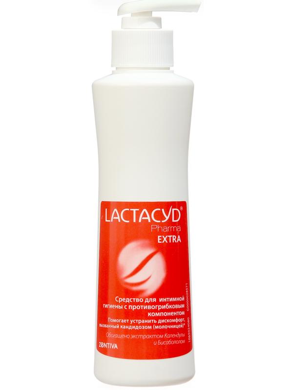 Средство для интимной гигиены Лактацид Фарма Экстра при лечении кандидоза 250 мл