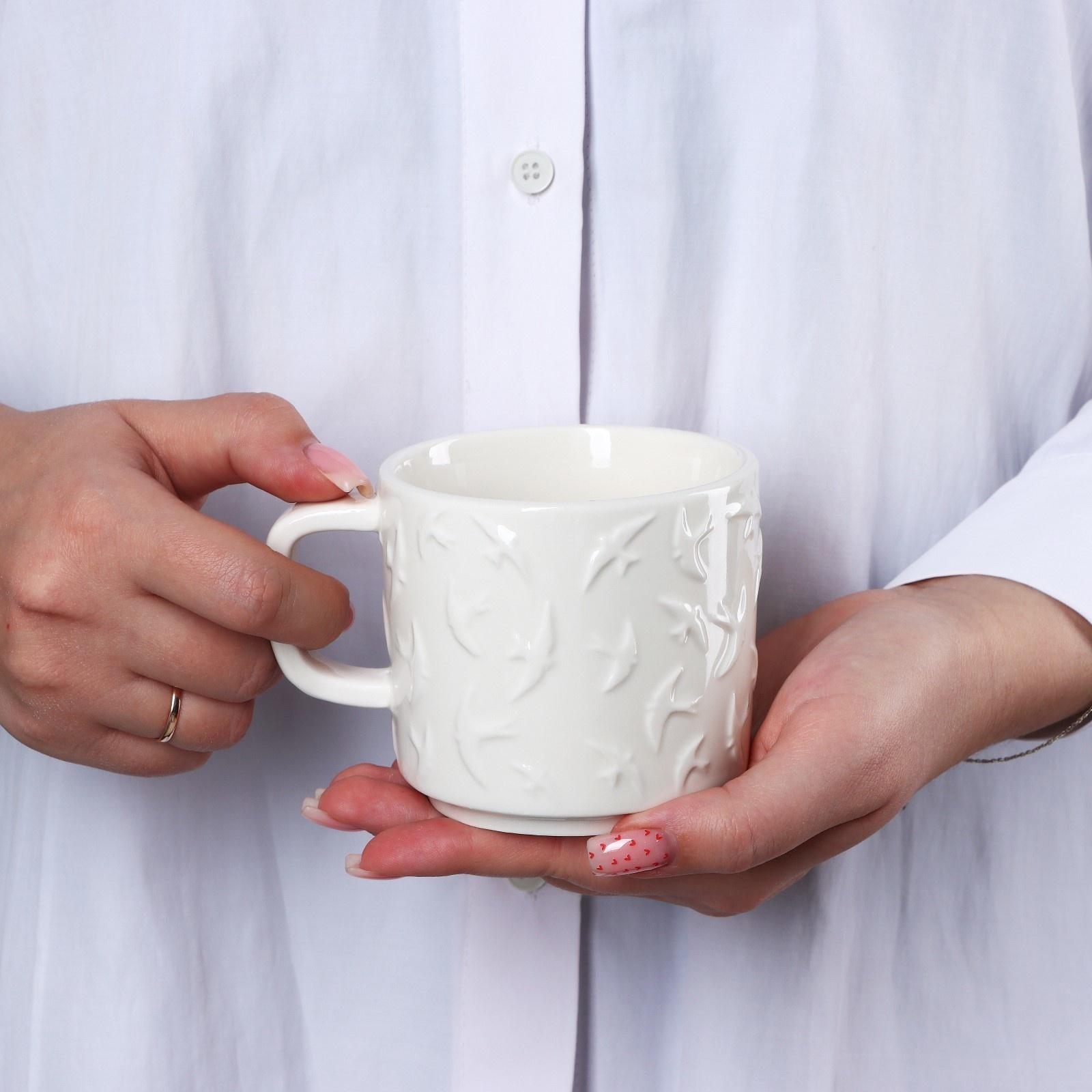 Кружка «Ласточки» белая, 260 мл