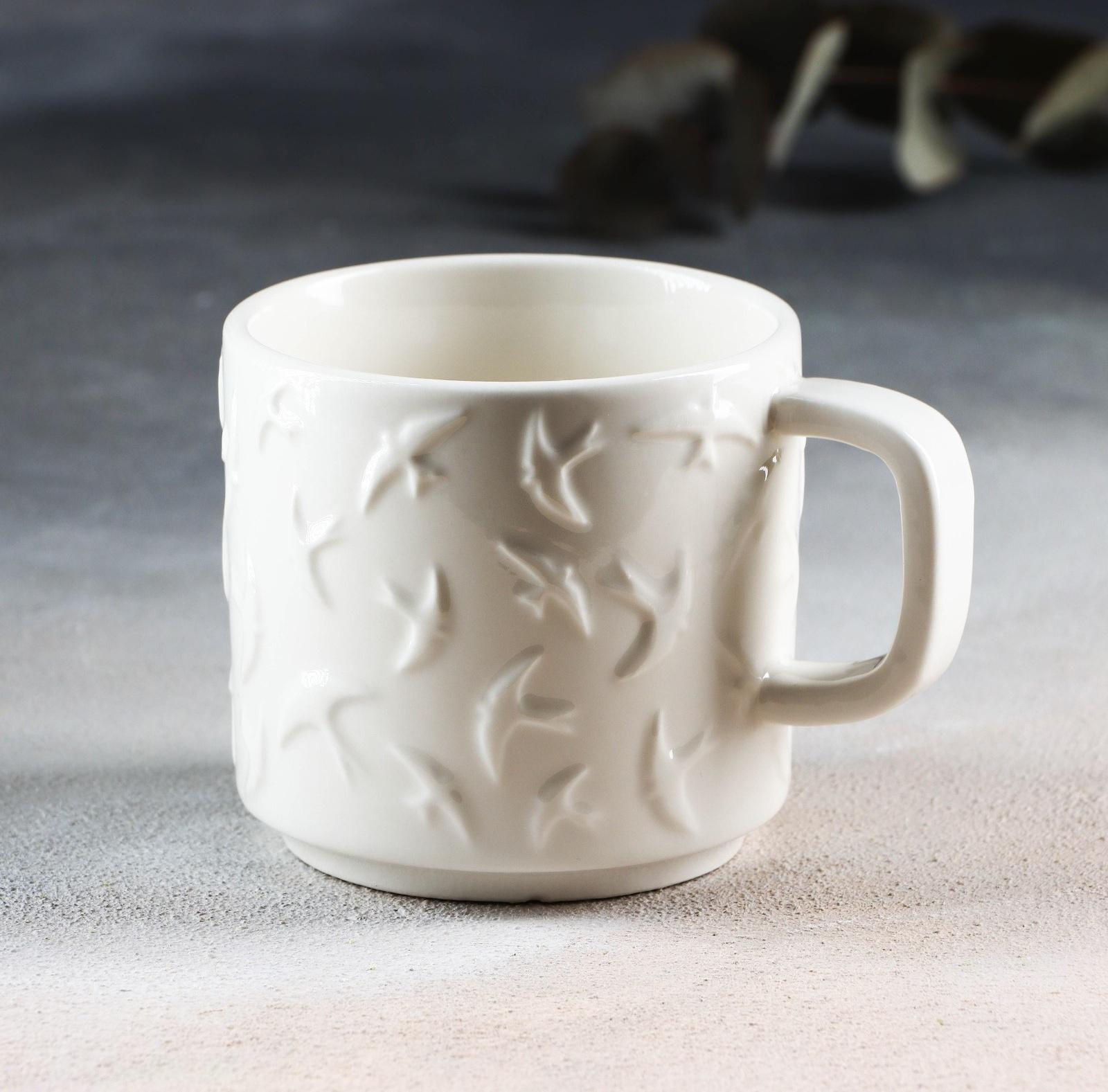 Кружка «Ласточки» белая, 260 мл