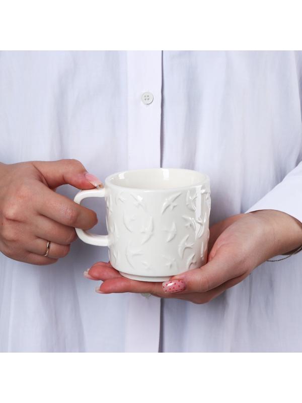 Кружка «Ласточки» белая, 260 мл