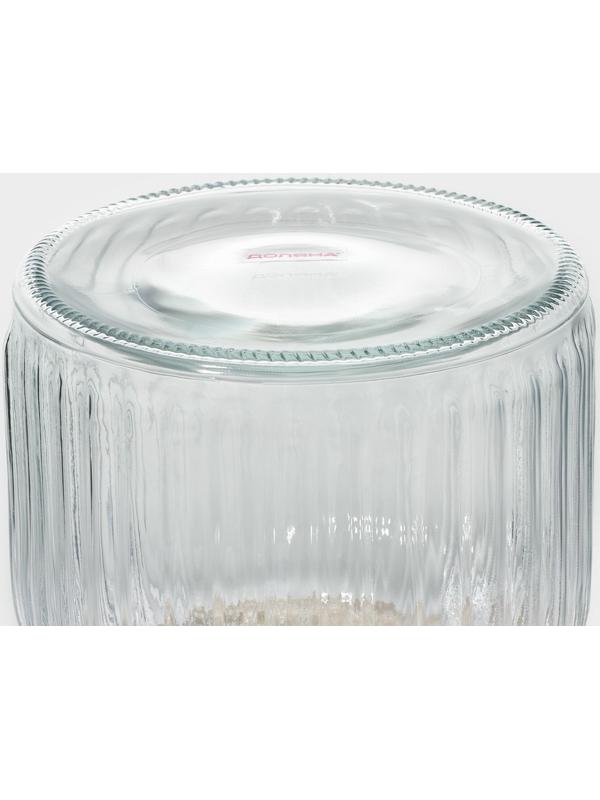 Банка стеклянная для сыпучих продуктов с керамической крышкой Доляна «Морская звезда», 600 мл, 11×19 см