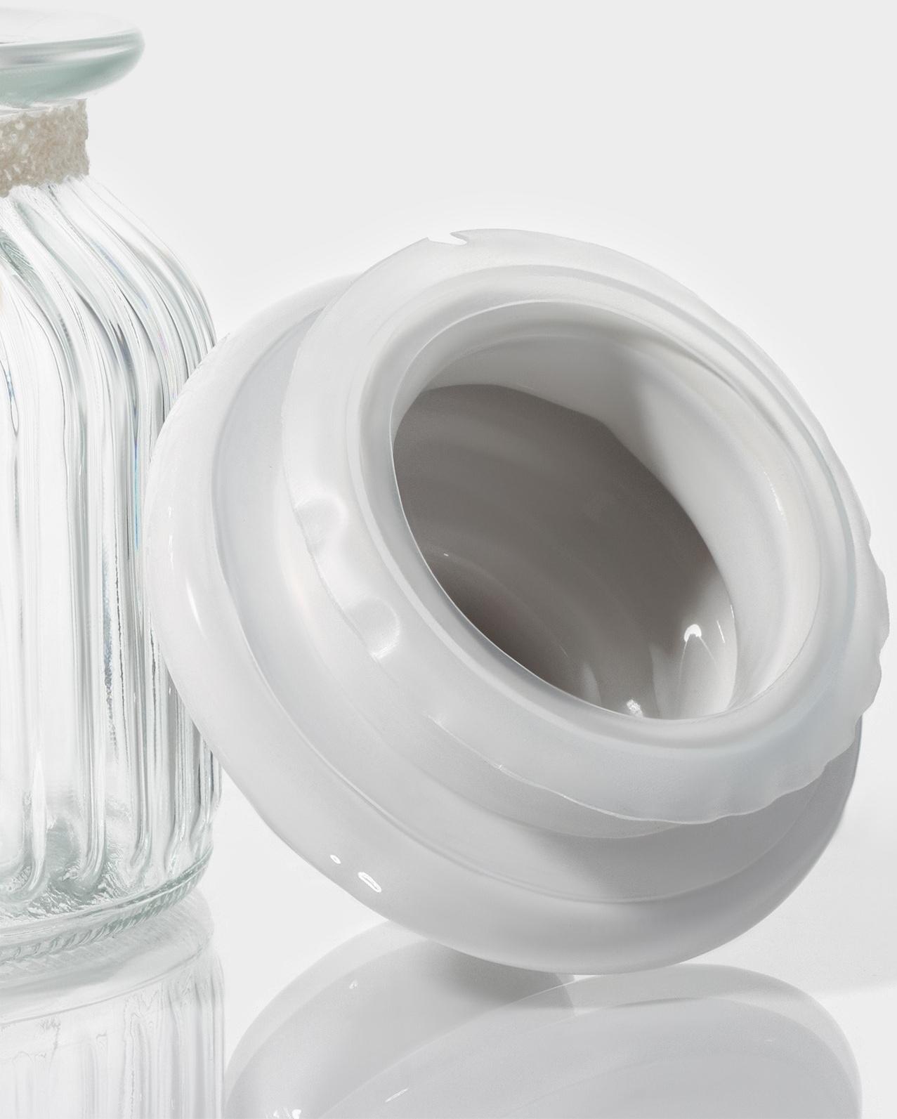 Банка стеклянная для сыпучих продуктов с керамической крышкой Доляна «Варенье», 600 мл, 11×15,5 см