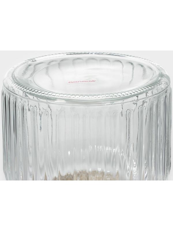 Банка стеклянная для сыпучих продуктов с керамической крышкой Доляна «Варенье», 600 мл, 11×15,5 см