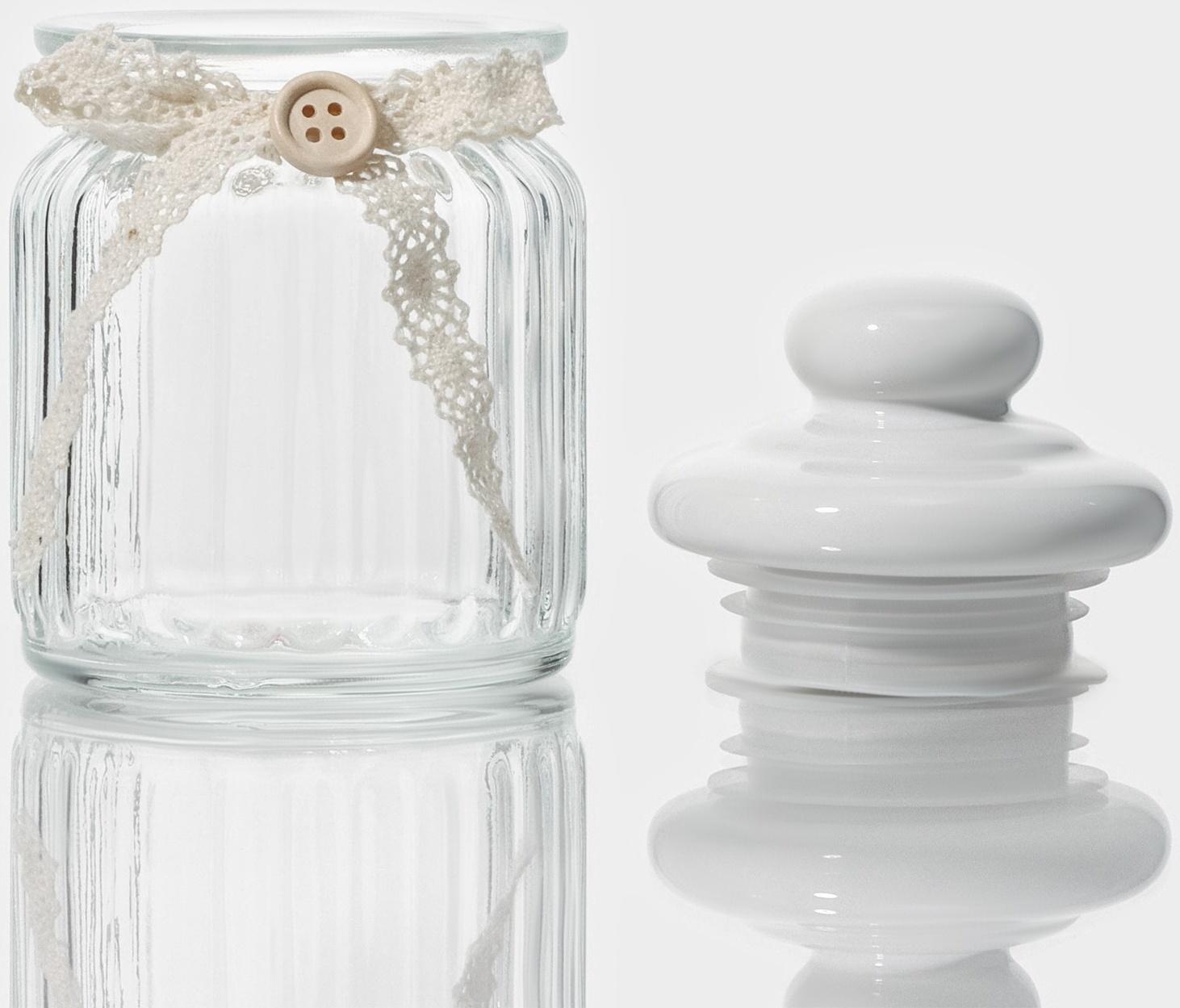 Банка стеклянная для сыпучих продуктов с керамической крышкой Доляна «Варенье», 250 мл, 8×13 см