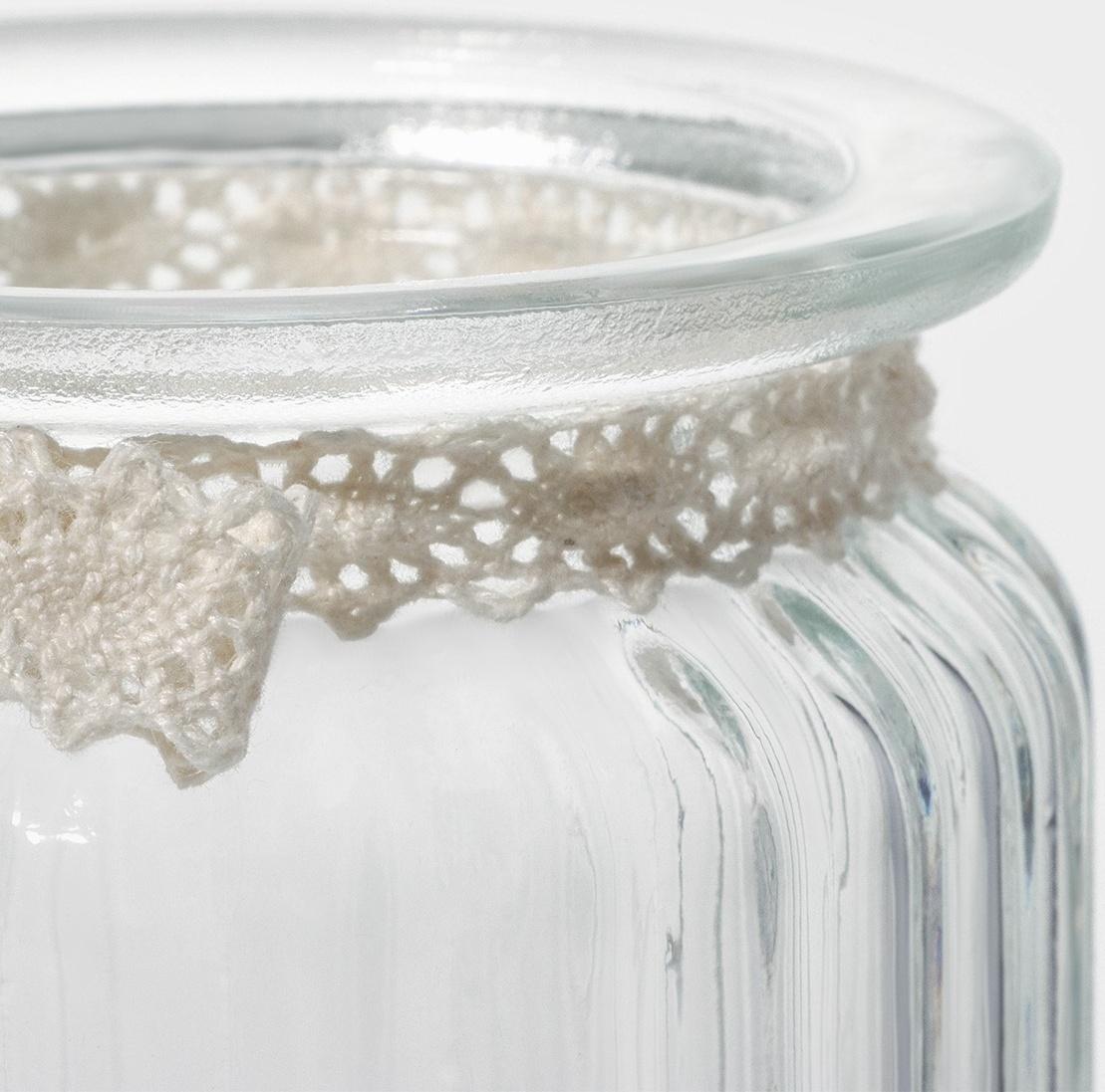 Банка стеклянная для сыпучих продуктов с керамической крышкой Доляна «Варенье», 250 мл, 8×13 см