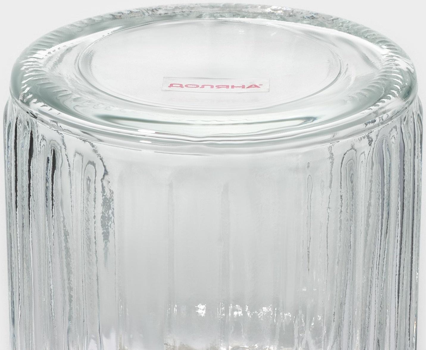 Банка стеклянная для сыпучих продуктов с керамической крышкой Доляна «Варенье», 250 мл, 8×13 см