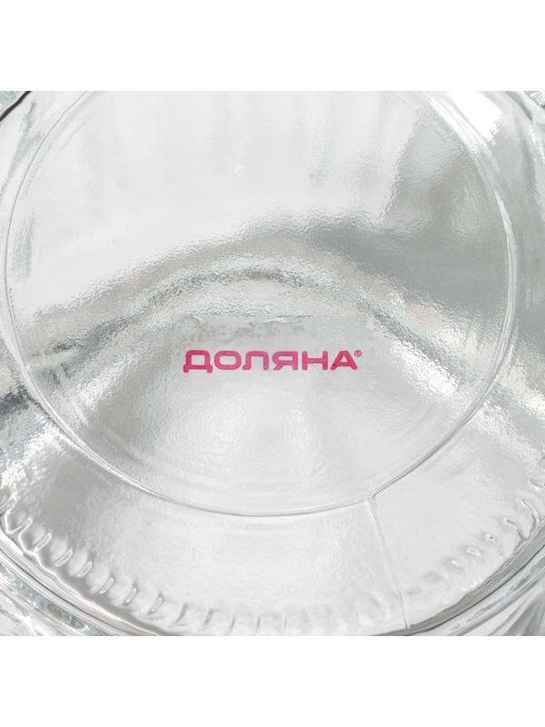 Банка стеклянная для сыпучих продуктов с керамической крышкой Доляна «Варенье», 250 мл, 8×13 см