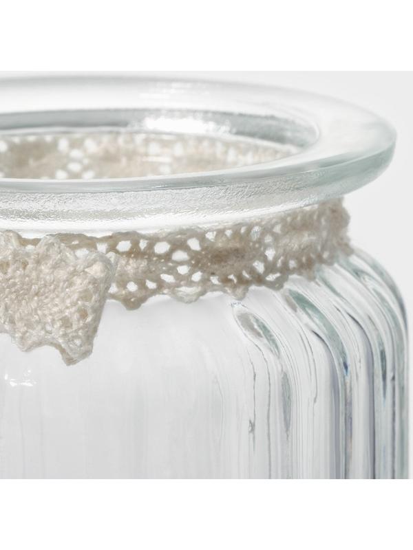 Банка стеклянная для сыпучих продуктов с керамической крышкой Доляна «Варенье», 250 мл, 8×13 см