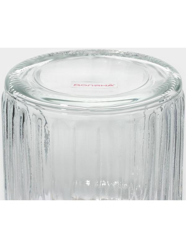 Банка стеклянная для сыпучих продуктов с керамической крышкой Доляна «Варенье», 250 мл, 8×13 см