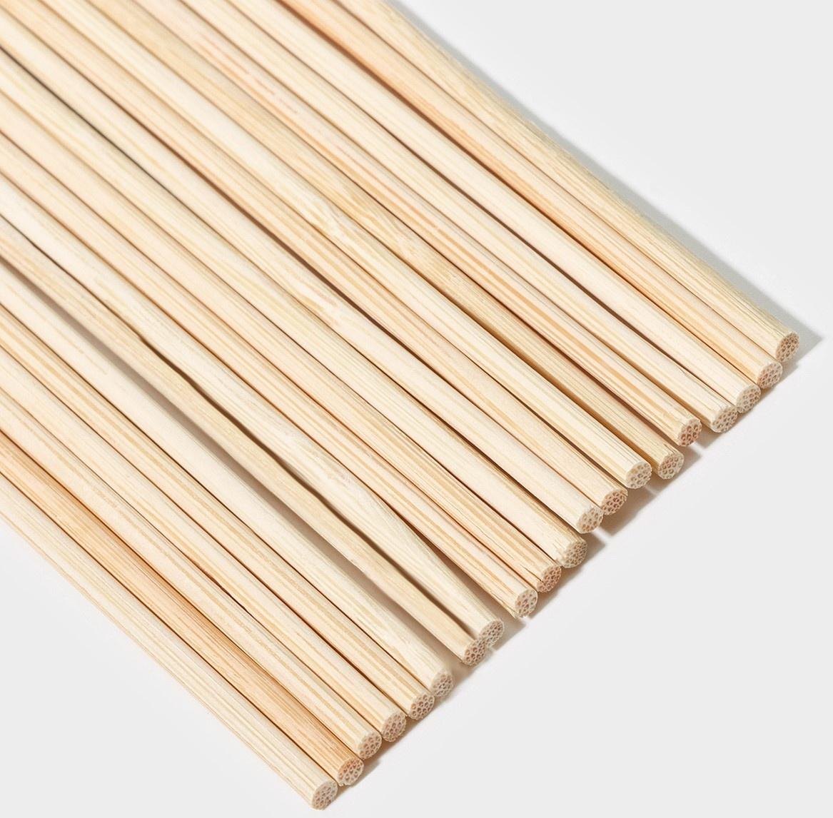 Набор деревянных палочек-дюбелей для кондитерских изделий Доляна, 20 шт, 15 см, d=2 мм