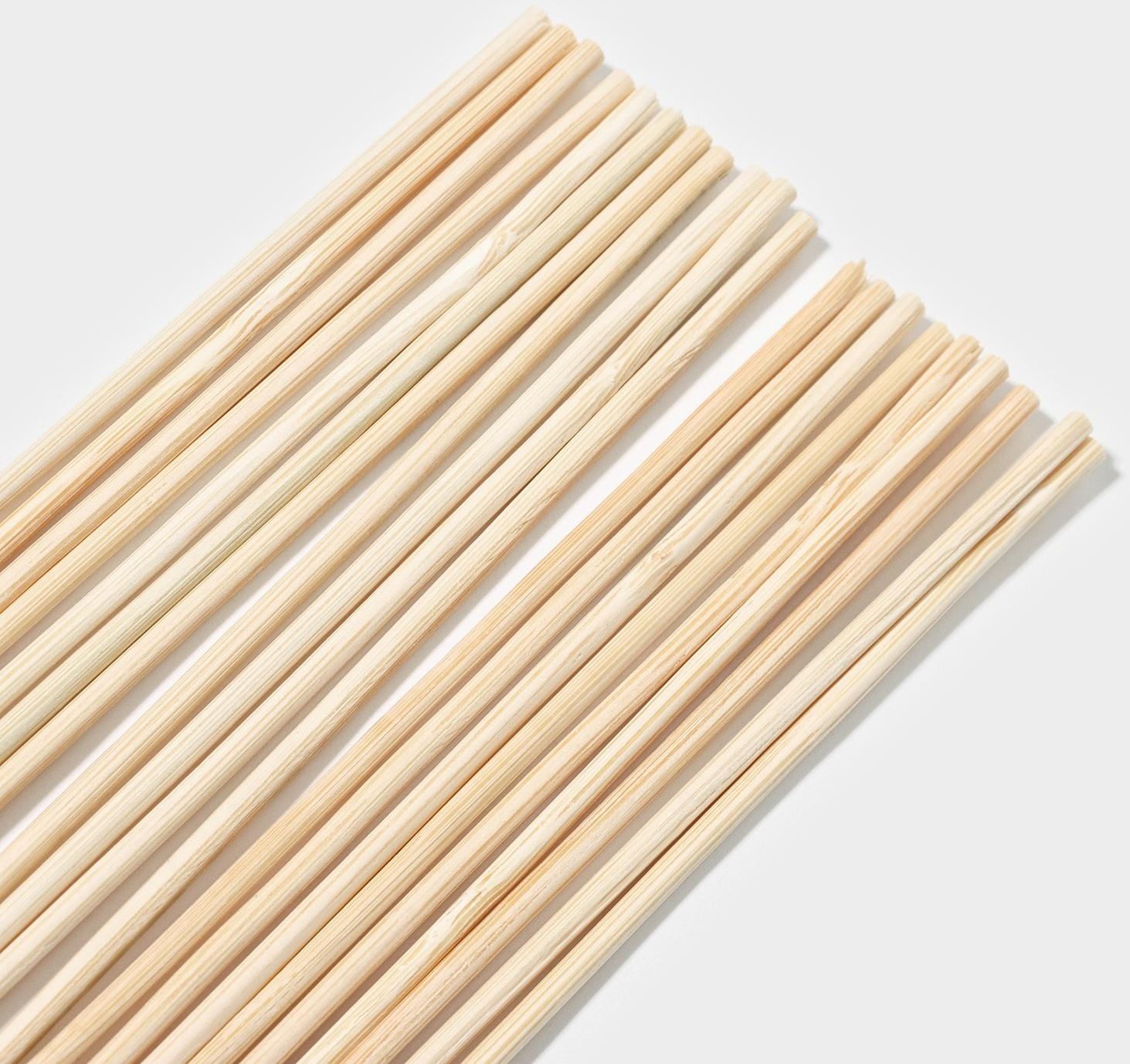 Набор деревянных палочек-дюбелей для кондитерских изделий Доляна, 20 шт, 30 см, d=2 мм