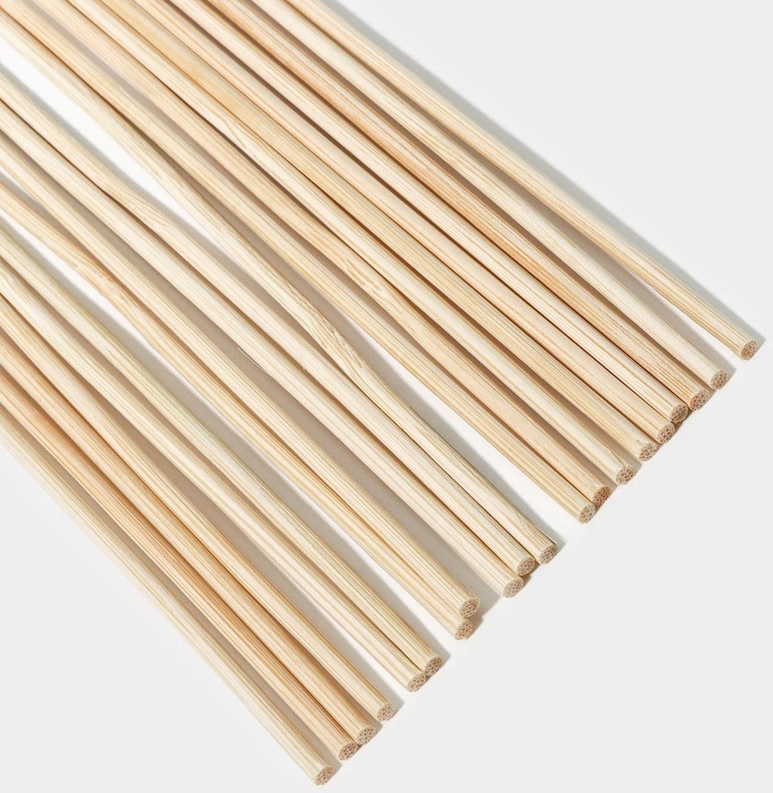 Набор деревянных палочек-дюбелей для кондитерских изделий Доляна, 20 шт, 30 см, d=2 мм