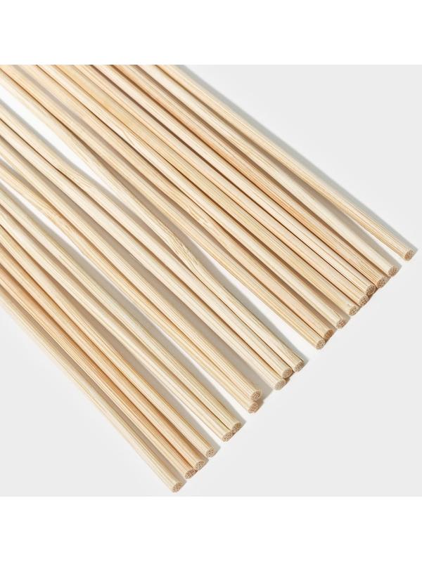 Набор деревянных палочек-дюбелей для кондитерских изделий Доляна, 20 шт, 30 см, d=2 мм