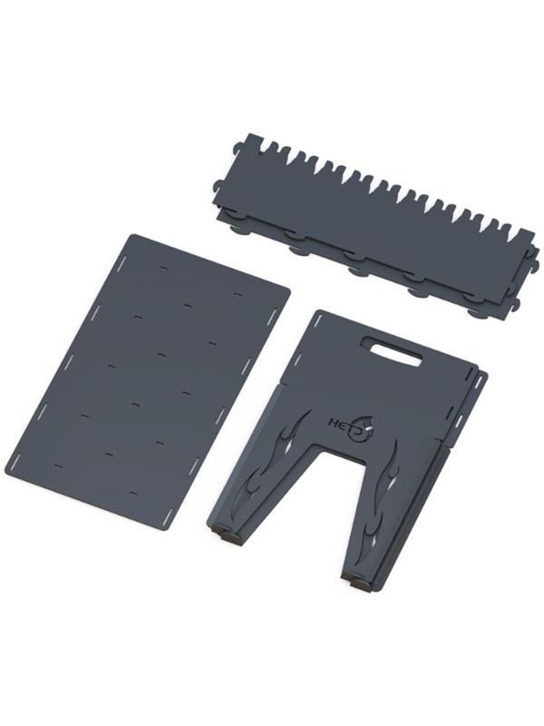 Мангал разборный, дрова, уголь, сталь 3мм, 61 х 33 х 63 см