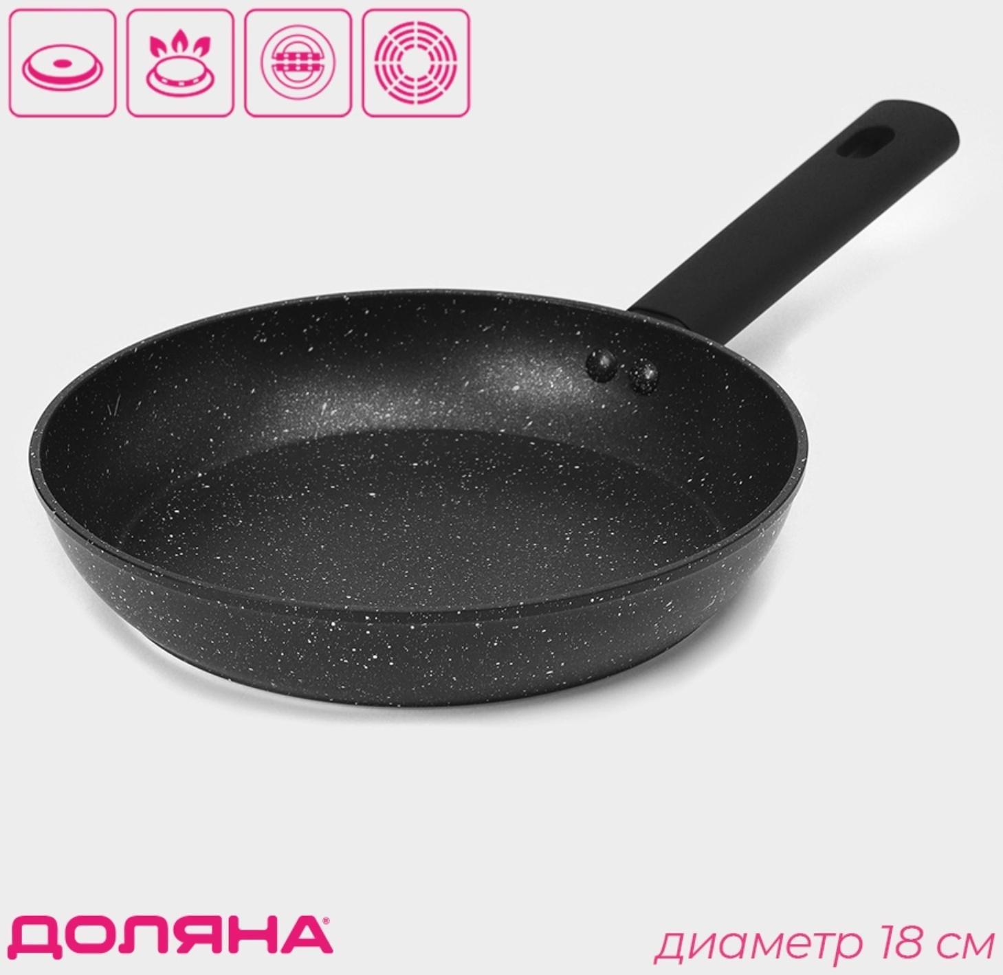 Сковорода Доляна «Первый дом», d=18 см, антипригарное покрытие, индукция