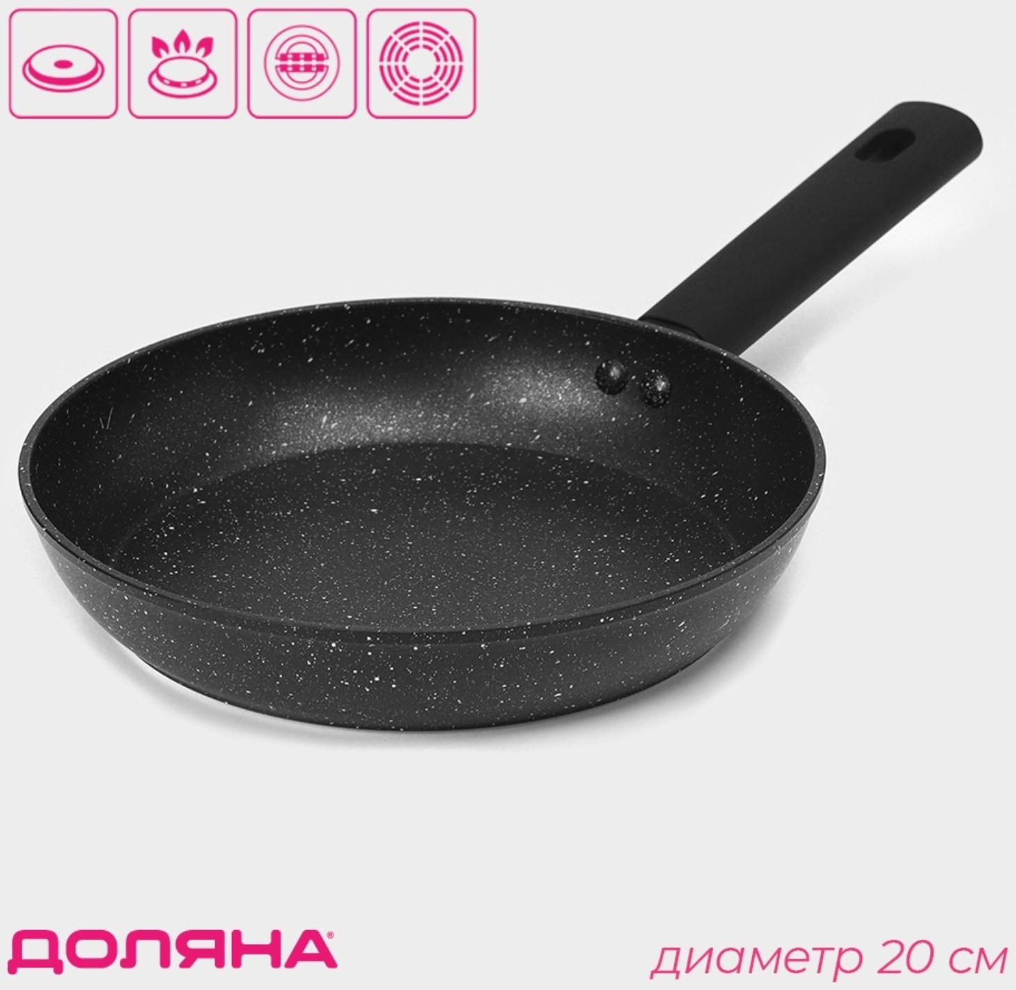 Сковорода Доляна «Первый дом», d=20 см, антипригарное покрытие, индукция