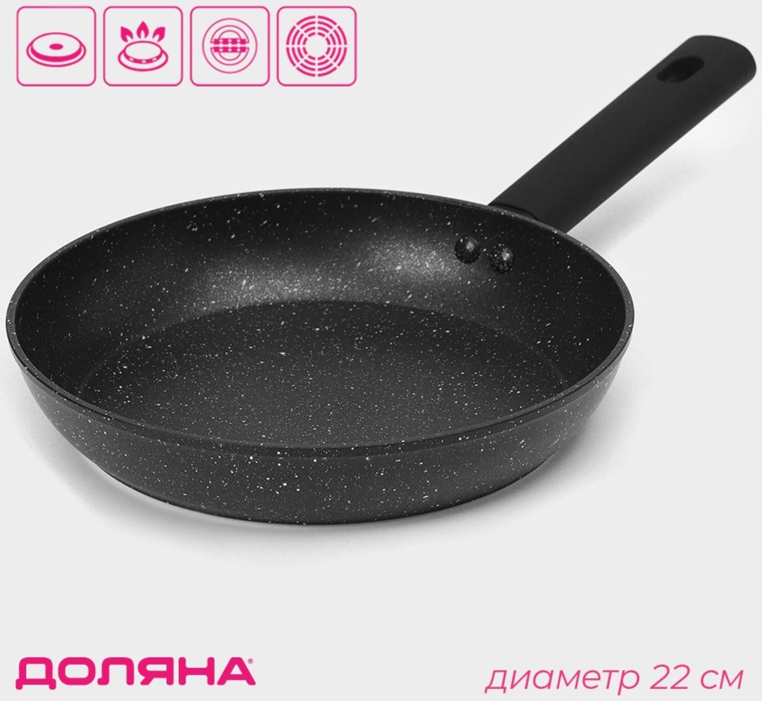 Сковорода Доляна «Первый дом», d=22 см, антипригарное покрытие, индукция