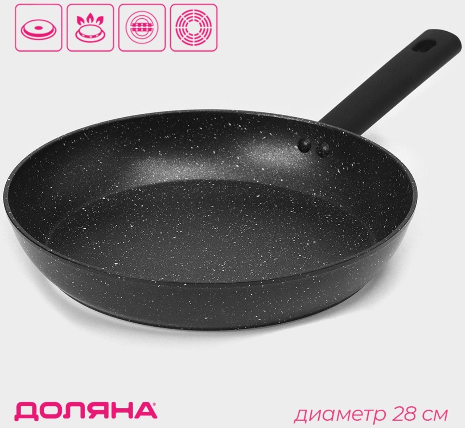Сковорода Доляна «Первый дом», d=28 см, антипригарное покрытие, индукция