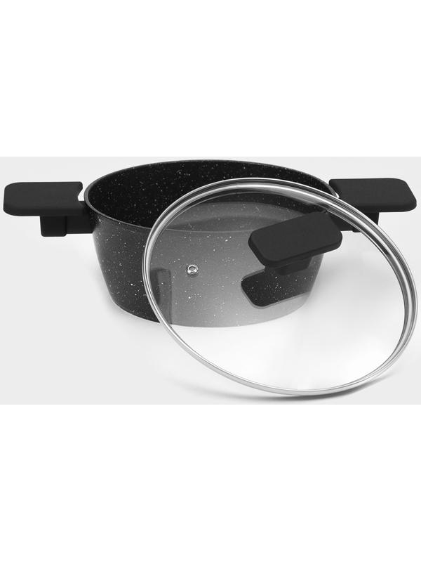 Кастрюля с крышкой Доляна «Первый дом», 2,5 л, d=20 см, антипригарное покрытие, индукция