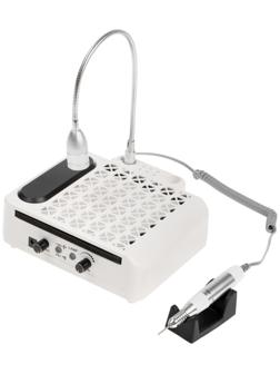 Аппарат для маникюра и педикюра Windigo LMH-04, 80 Вт, 35000 об/мин, лампа, ручка, белый