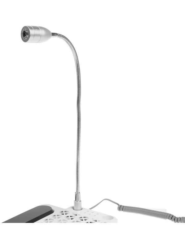 Аппарат для маникюра и педикюра Windigo LMH-04, 80 Вт, 35000 об/мин, лампа, ручка, белый