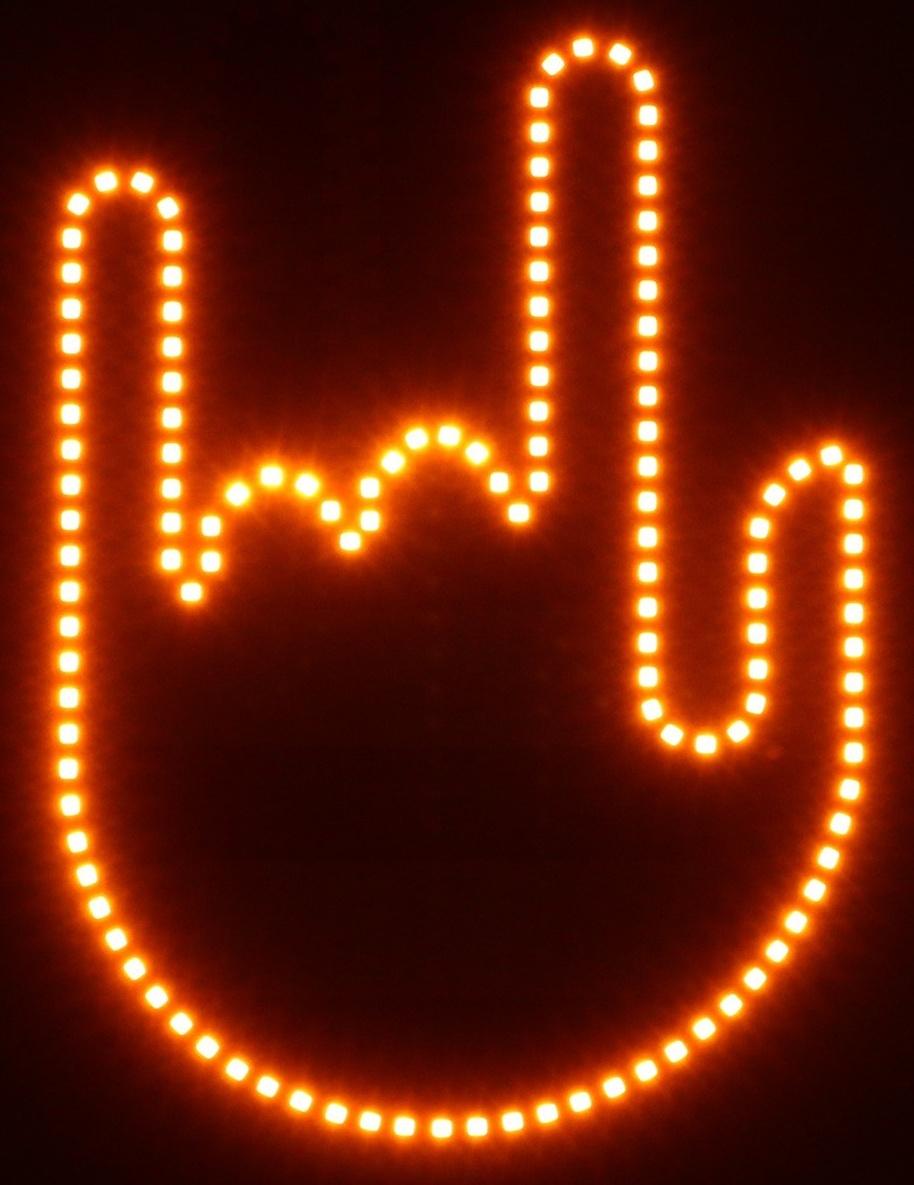 Светодиодная табличка на стекло, 12В, 3 изображения, цвет красный, пульт, провод 15 см