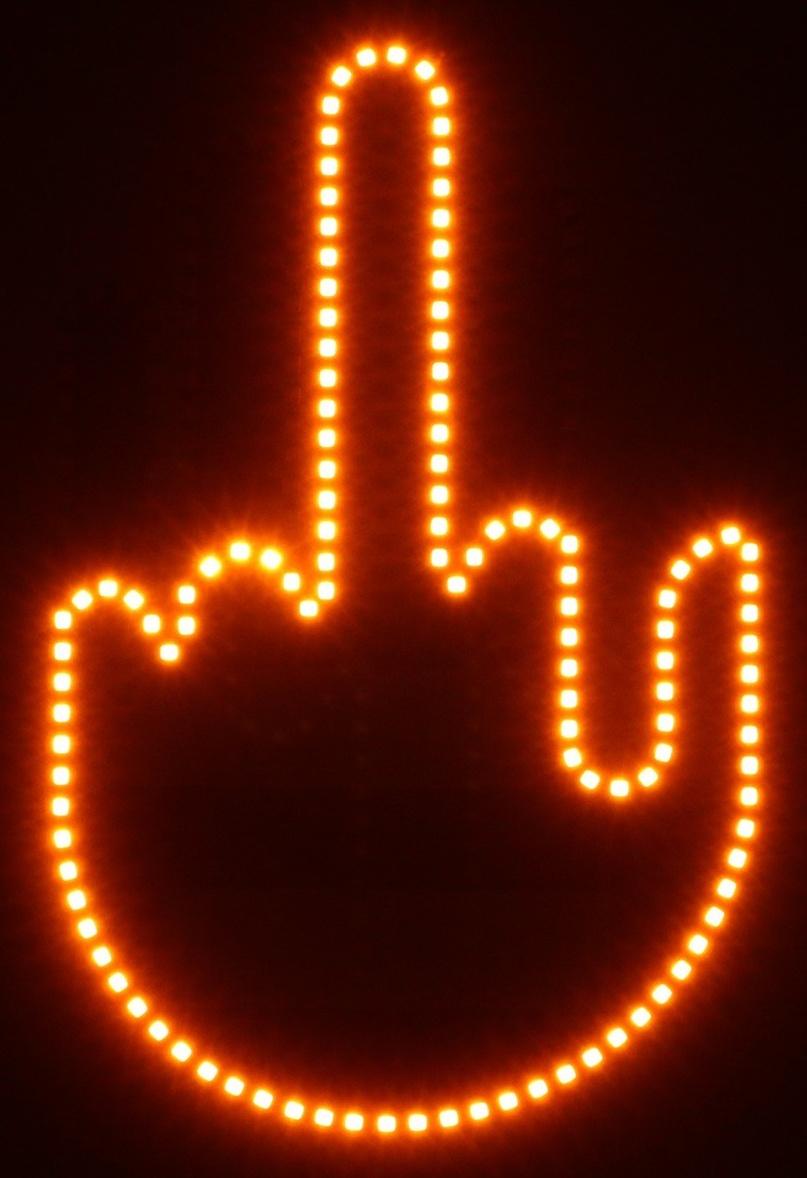 Светодиодная табличка на стекло, 12В, 3 изображения, цвет красный, пульт, провод 15 см